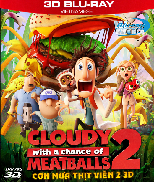 Z067. Cloudy with a Chance of Meatballs 2 - CƠN MƯA THỊT VIÊN 2 3D 50G (DTS-HD MA 5.1)